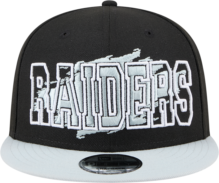 Men's New Era Las Vegas Raiders Splatter 950 Snapback Hat back view