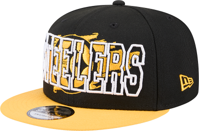 Men's New Era Pittsburgh Steelers Splatter 950 Snapback Hat front view