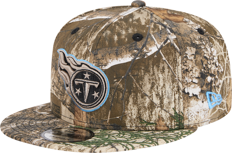 Men's New Era Realtree Camo Tennessee Titans Active 9FIFTY Snapback Hat front view