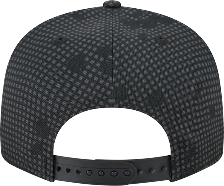 Men's Chicago Bulls New Era Black Midnight Ink Pop Outline 9FIFTY Snapback Hat