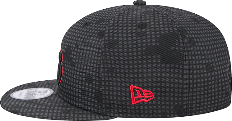 Philadelphia 76ers New Era Midnight Ink Pop Outline 9FIFTY Snapback Hat - Black detail view