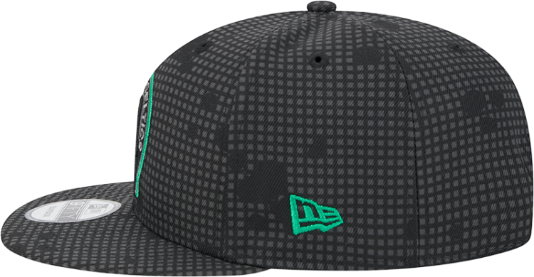 Boston Celtics New Era Midnight Ink Pop Outline 9FIFTY Snapback Hat - Black detail view