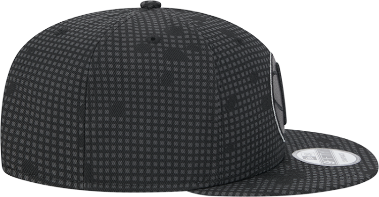 Brooklyn Nets New Era Midnight Ink Pop Outline 9FIFTY Snapback Hat - Black image 6