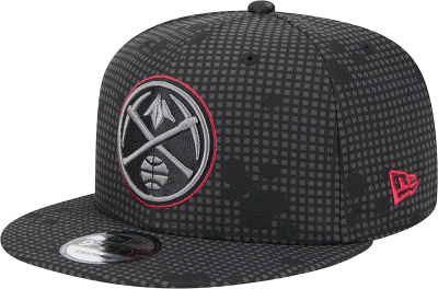 Denver Nuggets New Era Midnight Ink Pop Outline 9FIFTY Snapback Hat - Black front view
