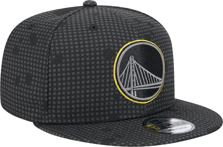 Golden State Warriors New Era Midnight Ink Pop Outline 9FIFTY Snapback Hat - Black side view