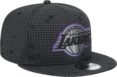 Los Angeles Lakers New Era Midnight Ink Pop Outline 9FIFTY Snapback Hat - Black side view