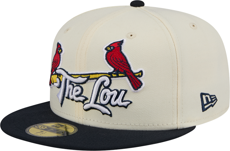 New Era St Louis Cardinals White/Black "The Lou" Men's Fitted Hat