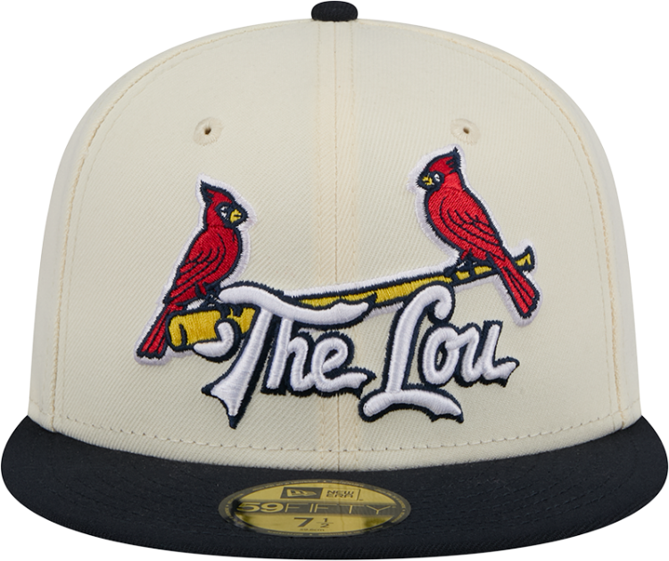 New Era St Louis Cardinals White/Black "The Lou" Men's Fitted Hat