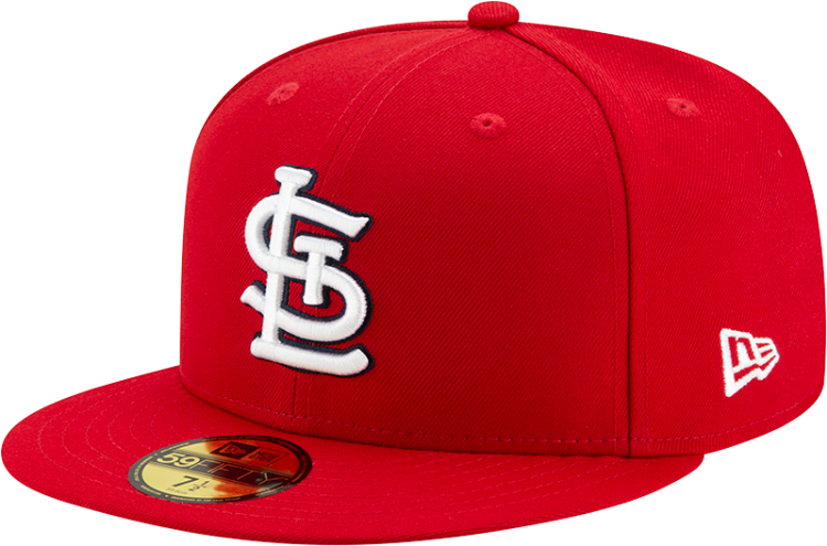 Men's St. Louis Cardinals New Era Red On-Field Authentic Collection 59FIFTY Fitted Hat front view