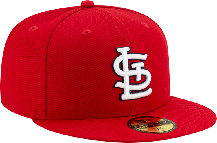 Men's St. Louis Cardinals New Era Red On-Field Authentic Collection 59FIFTY Fitted Hat side view