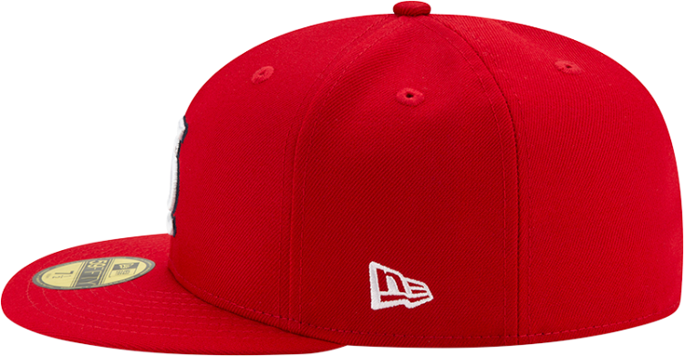 Men's St. Louis Cardinals New Era Red On-Field Authentic Collection 59FIFTY Fitted Hat detail view