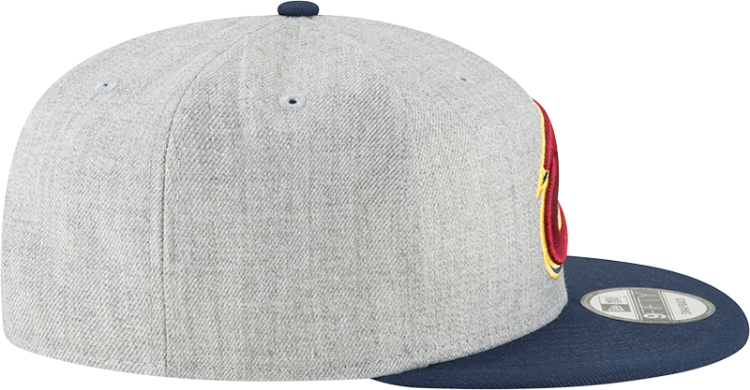 Cleveland Cavaliers NBA New Era 950 Snapback Hat Heather Navy image 6