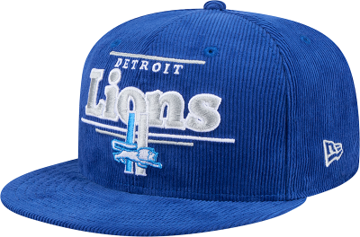 New Era Detroit Lions Throwback Display 9FIFTY Snapback Hat front view
