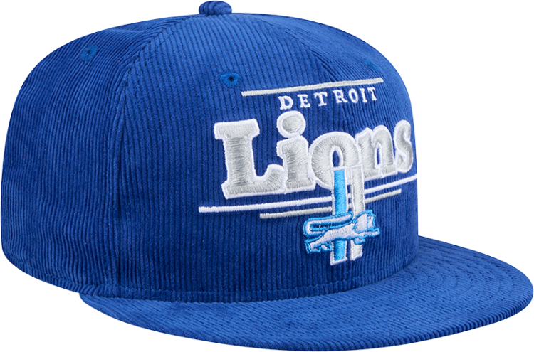 New Era Detroit Lions Throwback Display 9FIFTY Snapback Hat side view