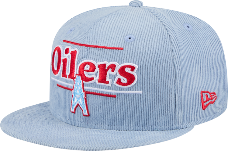 New Era Houston Oilers Throwback Display 9FIFTY Snapback Hat front view