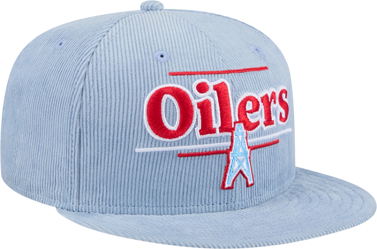 New Era Houston Oilers Throwback Display 9FIFTY Snapback Hat side view