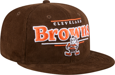 New Era Cleveland Browns Throwback Display 9FIFTY Snapback Hat front view