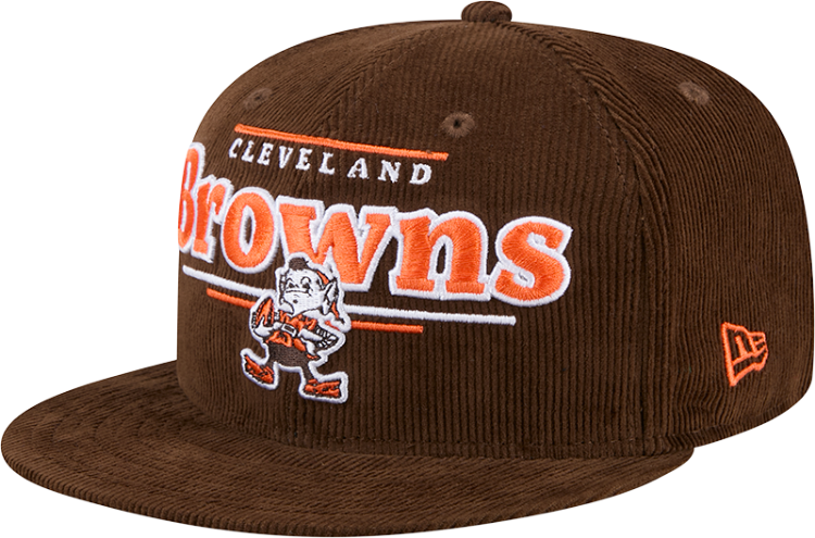 New Era Cleveland Browns Throwback Display 9FIFTY Snapback Hat side view