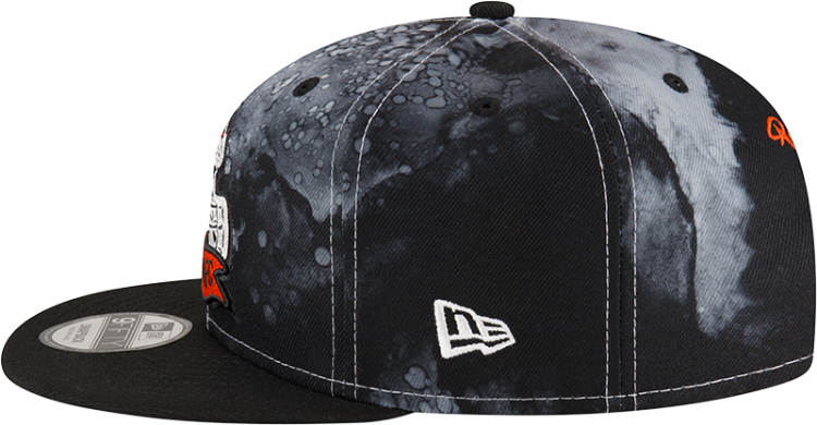 Men's New Era Cincinnati Bengals 2022 Sideline 9FIFTY Ink Dye Snapback Hat detail view