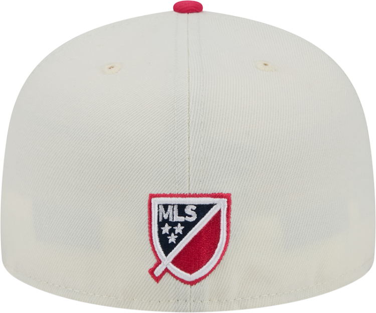 New Era St Louis City SC Mens White Chrome 2T Evergreen 59FIFTY Fitted Hat