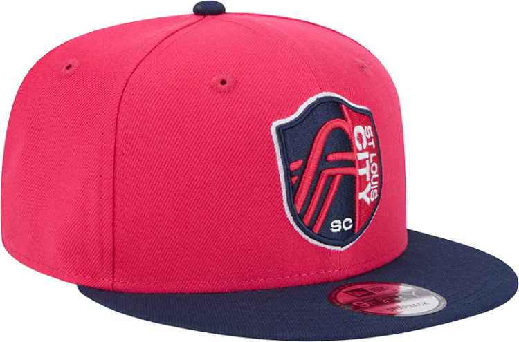 Men's St. Louis City SC New Era Red 2025 Kickoff 59FIFTY Fitted Hat side view