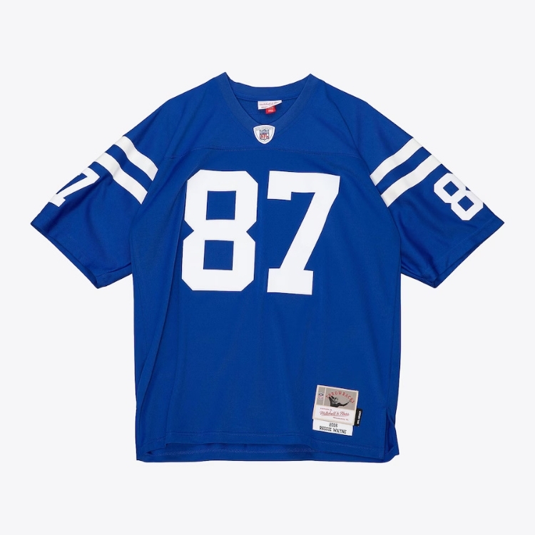 Men's Reggie Wayne Royal Indianapolis Colts 2006 Legacy Jersey side view