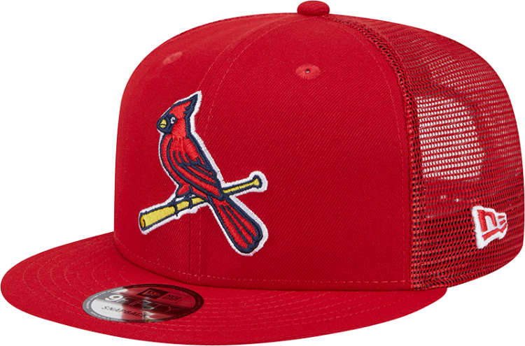 St. Louis Cardinals Alternate New Era Team Color Trucker 9FIFTY Snapback Hat - Red
