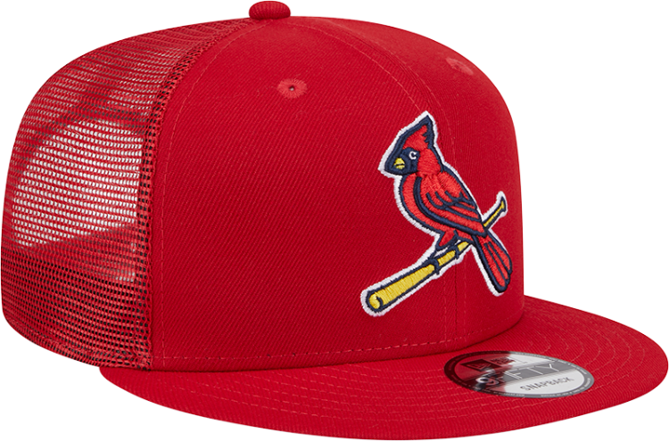 St. Louis Cardinals Alternate New Era Team Color Trucker 9FIFTY Snapback Hat - Red