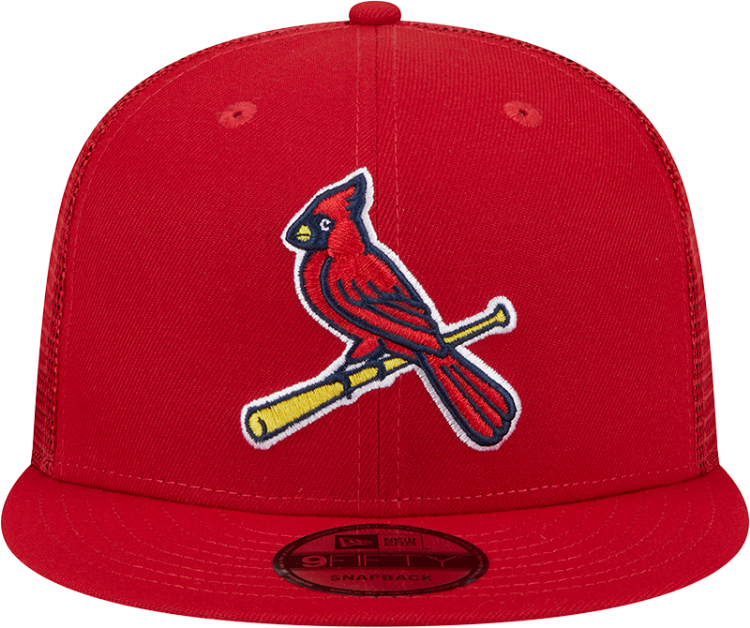 St. Louis Cardinals Alternate New Era Team Color Trucker 9FIFTY Snapback Hat - Red
