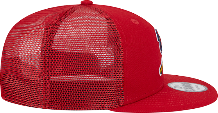 St. Louis Cardinals Alternate New Era Team Color Trucker 9FIFTY Snapback Hat - Red