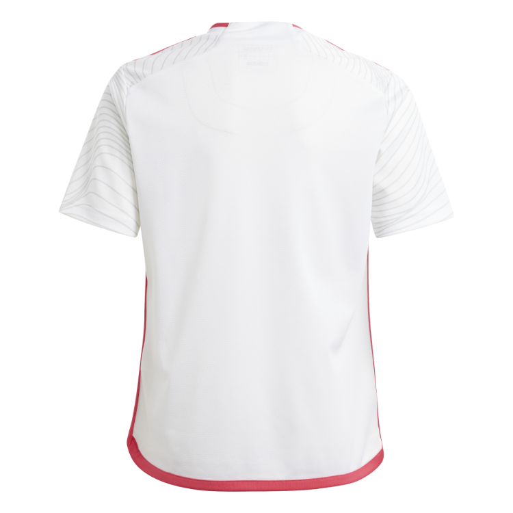 St. Louis CITY SC Kids adidas 2024 Secondary Jersey – White/Pink side view