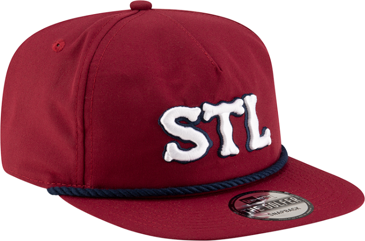 New Era St. Louis Cardinals Golfer Snapback Hat – Maroon back view