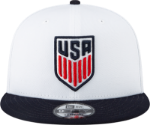 New Era USA Soccer 9FIFTY Snapback Hat – White/Navy