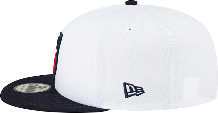 New Era USA Soccer 9FIFTY Snapback Hat – White/Navy detail view