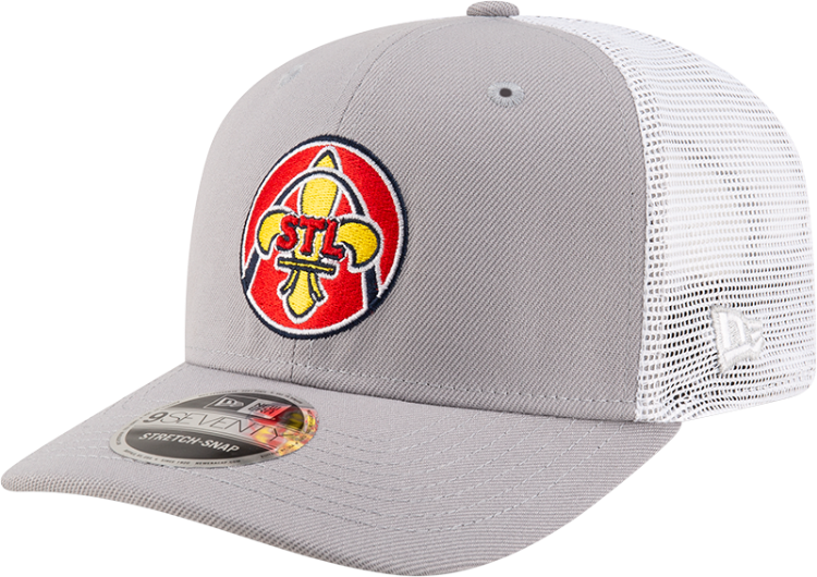 New Era St. Louis Cardinals 9SEVENTY Stretch-Snap Hat – Grey/White front view