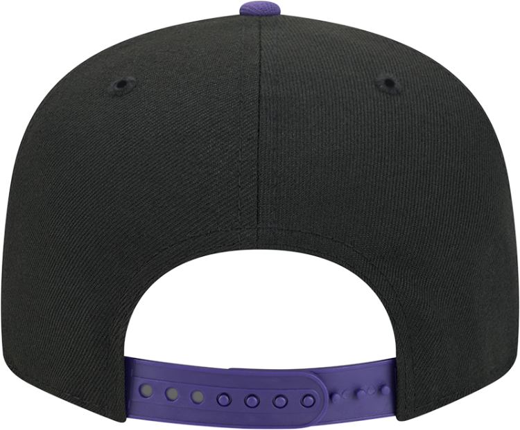 Picture of Baltimore Ravens 2025 NFL Season New Era 9FIFTY Snapback – Black & Purple On-Field Cap