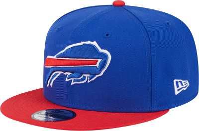 Buffalo Bills 2025 New Era 9FIFTY Snapback Hat – Official Sideline Cap in Royal Blue & Red front view