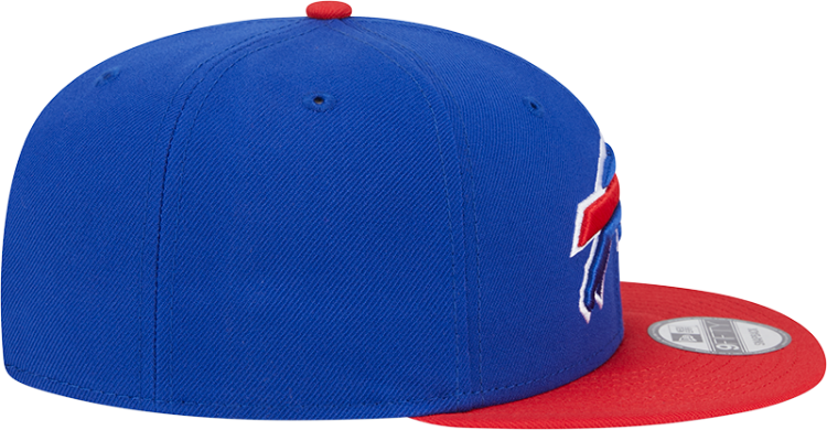 Picture of Buffalo Bills 2025 New Era 9FIFTY Snapback Hat – Official Sideline Cap in Royal Blue & Red