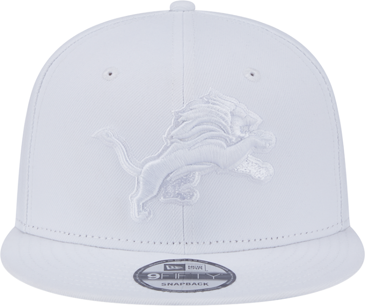 Detroit Lions 2025 New Era 9FIFTY All-White Snapback Hat – Limited Edition NFL Sideline Style back view