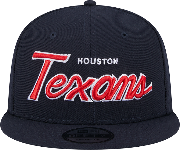 Houston Texans Script 9FIFTY Snapback by New Era back view