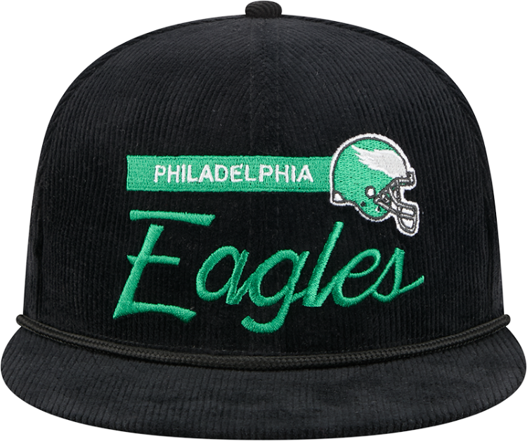 Philadelphia Eagles Corduroy Rope Snapback  by New Era back view