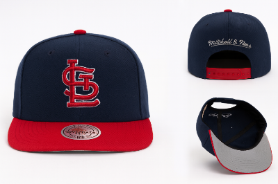 St. Louis Cardinals Cord Snapback by Mitchell & Ness front view