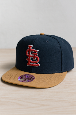 St. Louis Cardinals Two-Tone Snapback Work It Hat by Mitchell & Ness front view