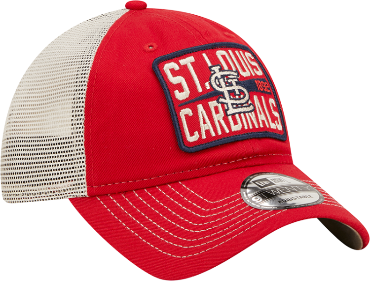 St. Louis Cardinals Devoted Trucker 9TWENTY Adjustable Hat side view