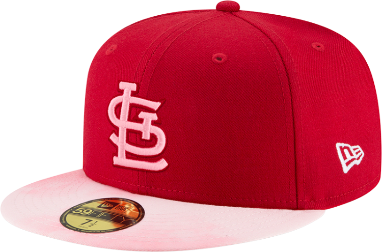 St. Louis Cardinals 2019 Mother's Day 59FIFTY Fitted Hat by New Era. side view
