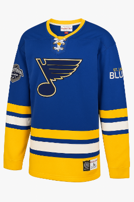 Mitchell & Ness St. Louis Blues Heritage Lace Up Jersey front view