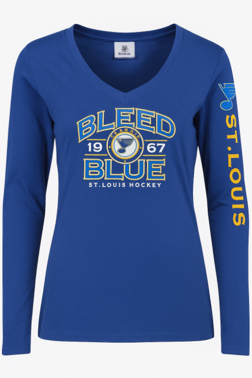St. Louis Blues Hometown Long Sleeve Women's Tee front view