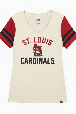 St. Louis Cardinals All City Stripe Tee front view