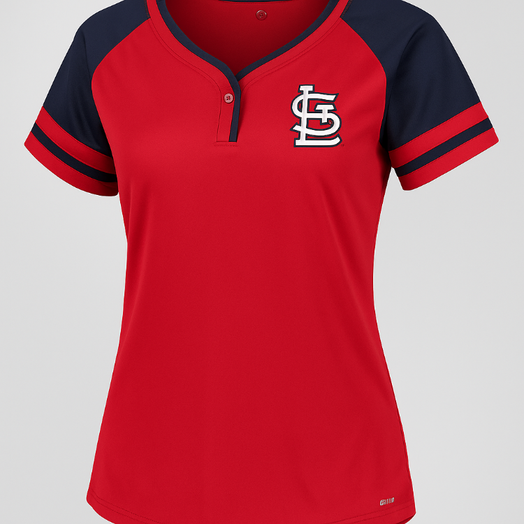 St. Louis Cardinals League Diva Women's Jersey Tee front view