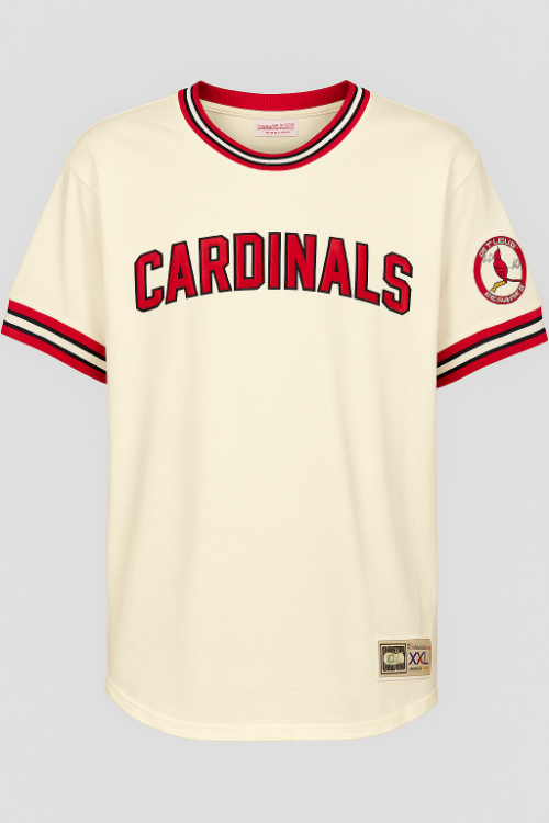 St. Louis Cardinals Wild Pitch Top White Jersey Tee front view